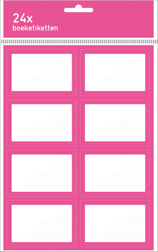 8712127003636 - Kangaro etiketten roze (24 stuks)