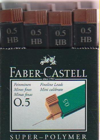 4005401205005 - Potloodstiftjes faber castell 0.5mm hb 12st