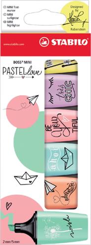 4006381514491 - Markeerstift Stabilo Boss mini pastel love edition