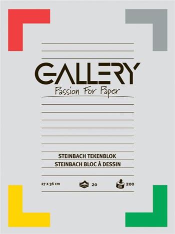 5411401013073 - Gallery Steinbach tekenblok, ft 27 x 36 cm, 200 g/m2, 20 vel
