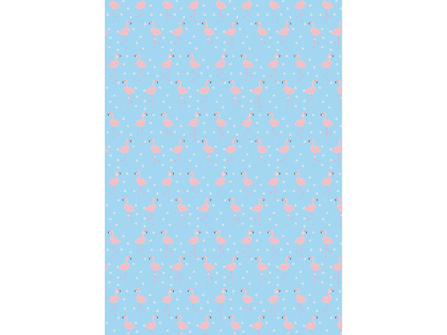 5604730080995 - Flamingo's kaftpapier 2 vellen (70 x 100 cm)