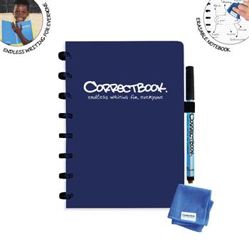 7110765149906 - Correctbook A5 Navy Blue  Lined