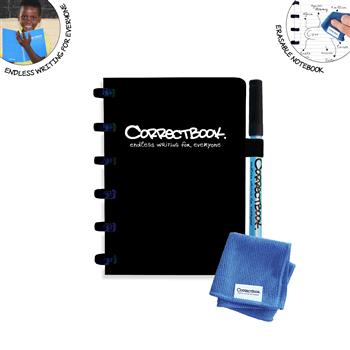 7110767480175 - Correctbook A6 Black  Lined