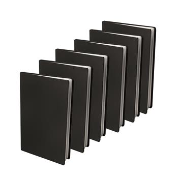 8718776014832 - Rekbare boekenkaft zwart - 6 stuks
