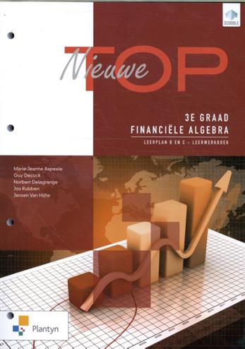 9789030139874 - Nieuwe top 3de graad lwb financiële algebra (lp c) (incl ict)