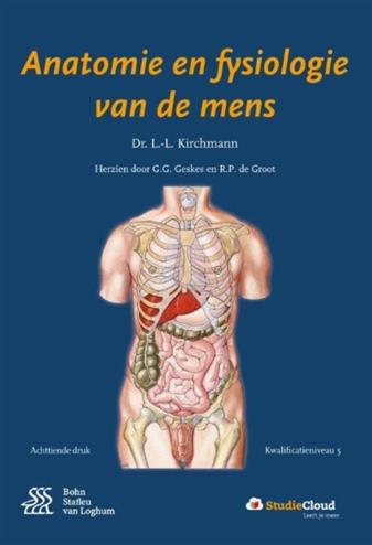 9789036811224 - Anatomie en fysiologie van de mens + StudieCloud