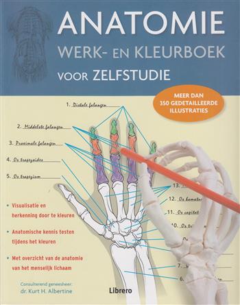 9789089986191 - Anatomie werk- en kleurboek voor zelfstudie